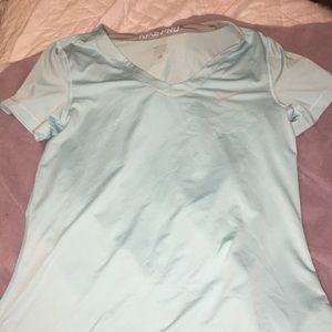 blue nike pro shirt